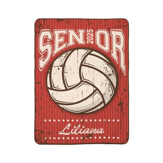 Senior Sports Fleece Sherpa Blanket
