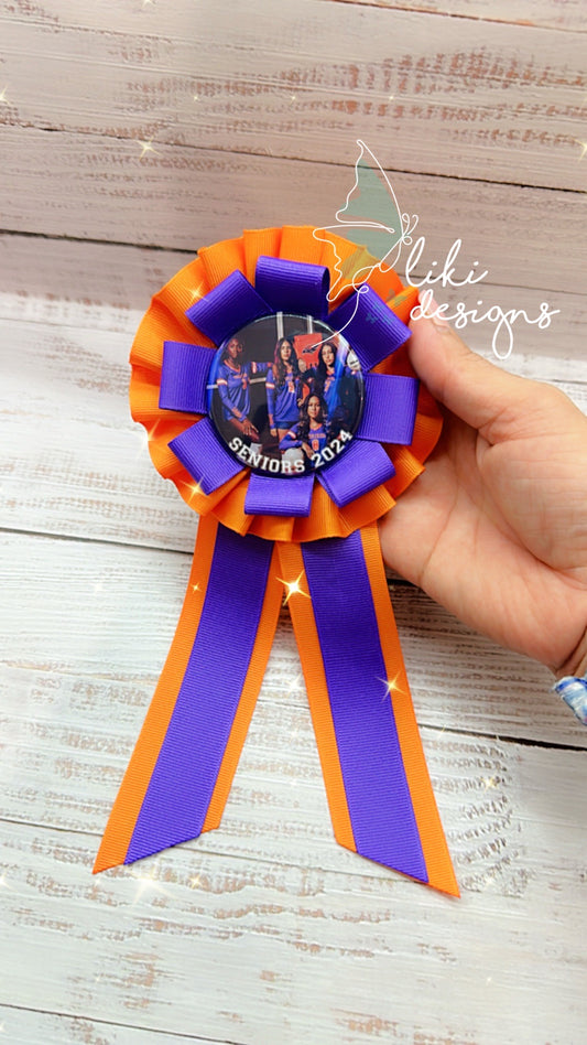 2.5" Personalized Sports Pin Button