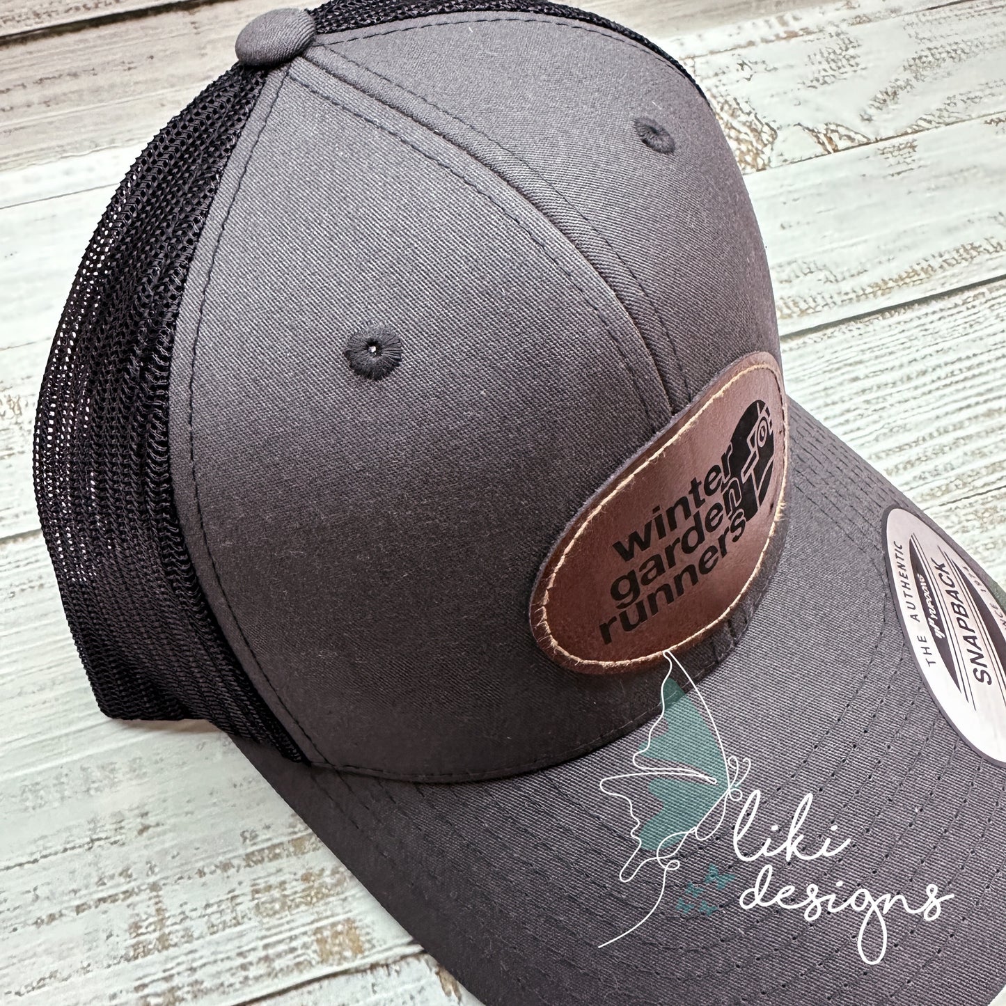 WGR Unisex Adjustable Charcoal/Black Trucker Hat
