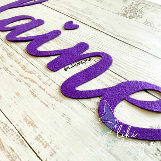 Felt Names Cut Out