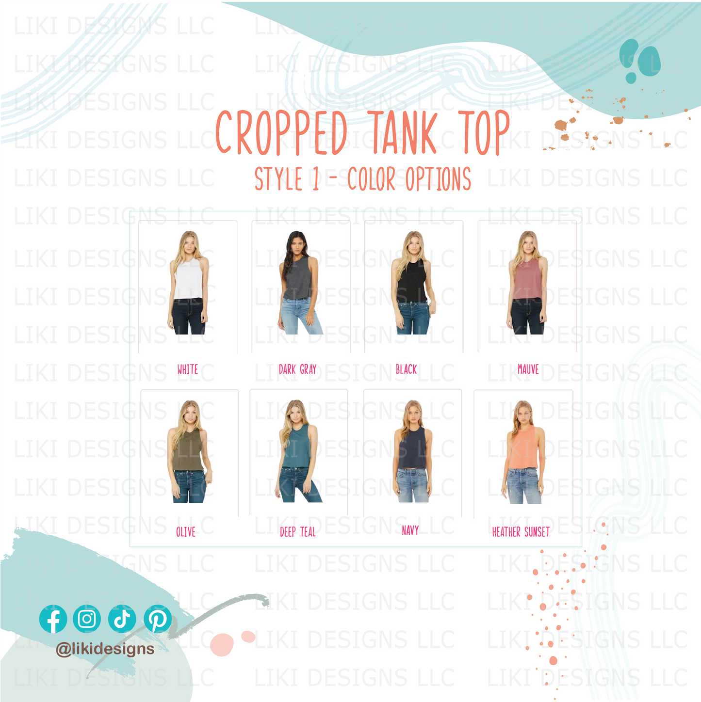 Personalized Running Cropped Tank Top