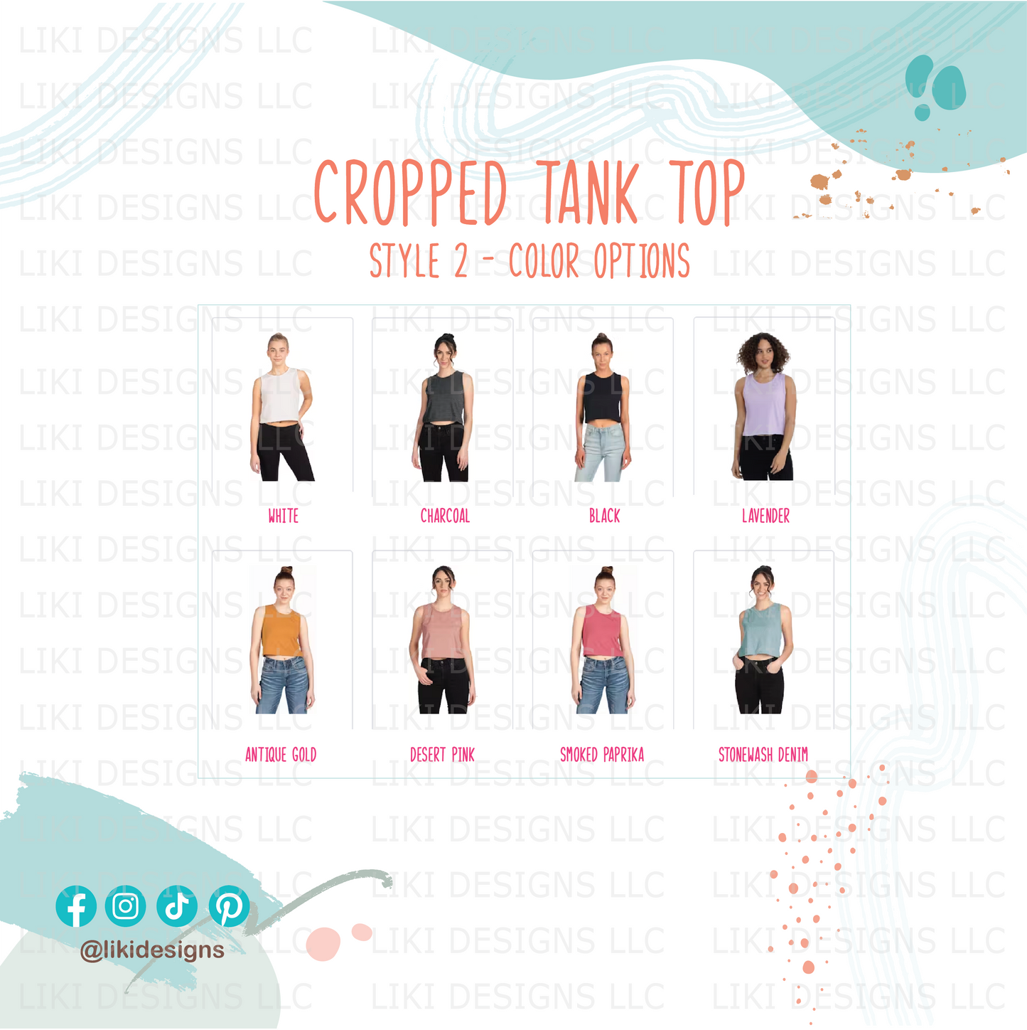 Personalized Running Cropped Tank Top