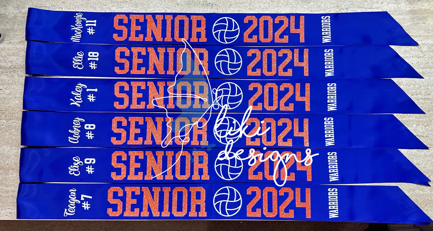 Personalized Sport Senior Night Sash