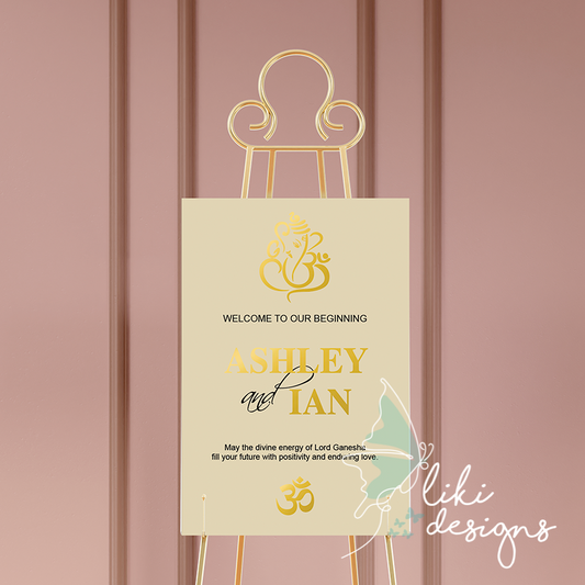 Acrylic Welcome Wedding Sign