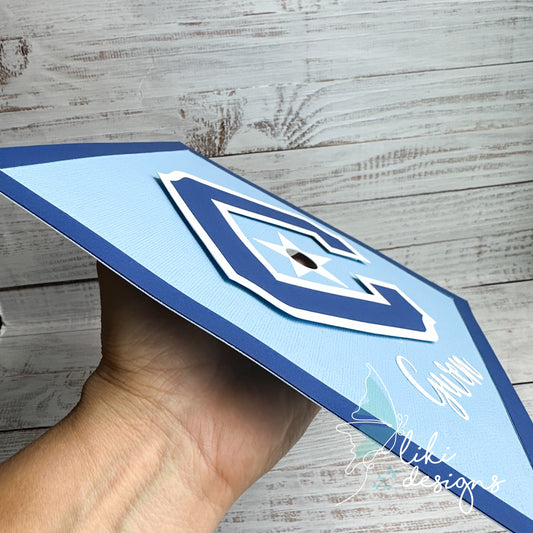 Custom HS/College Logo Graduation Cap Topper