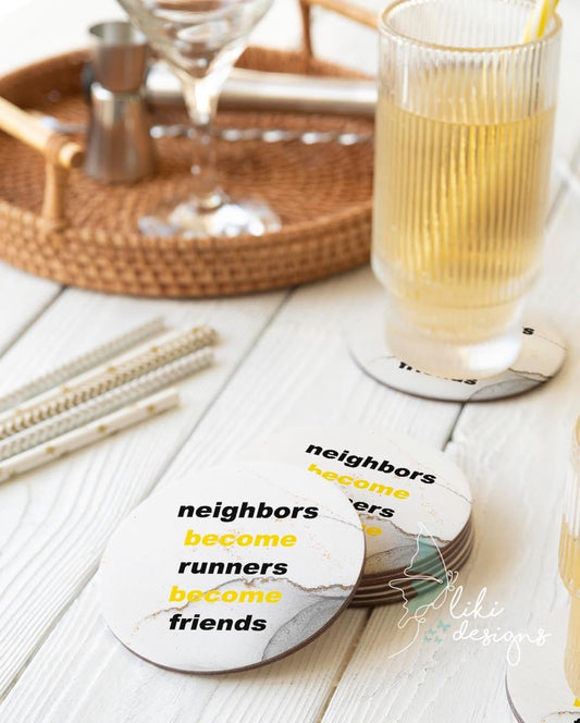 WGR Sublimated 4” Coasters with cork back