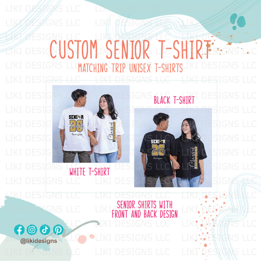 Personalized Senior-Parent Unisex Matching Trip Shirts