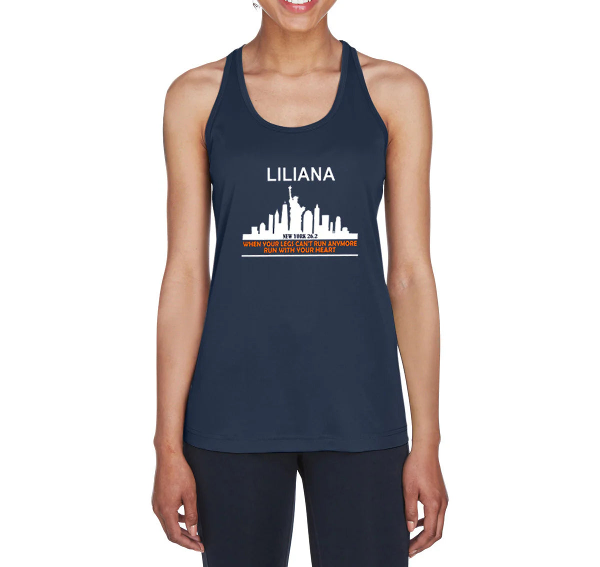 Run with your heart running shirt.