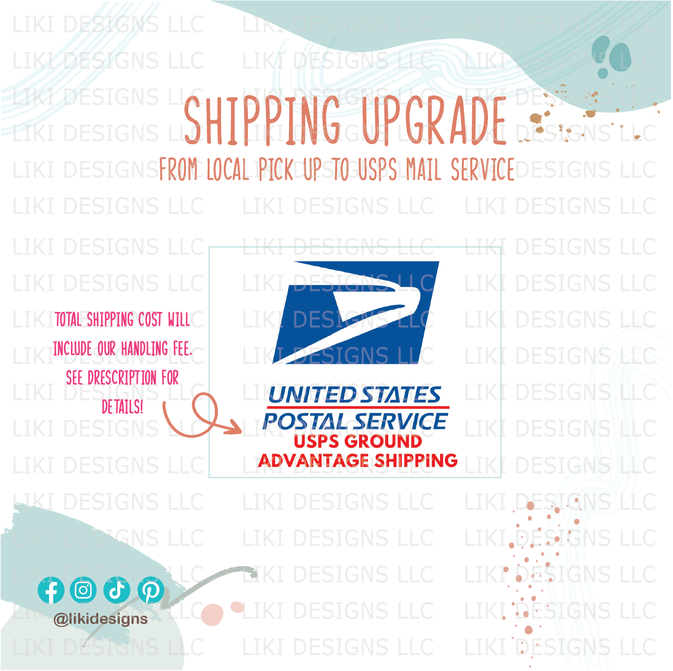 Shipping Upgrade - Local Pick Up to Ground Advantage