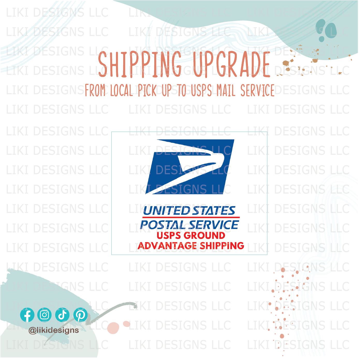 Shipping Upgrade - Local Pick Up to Ground Advantage