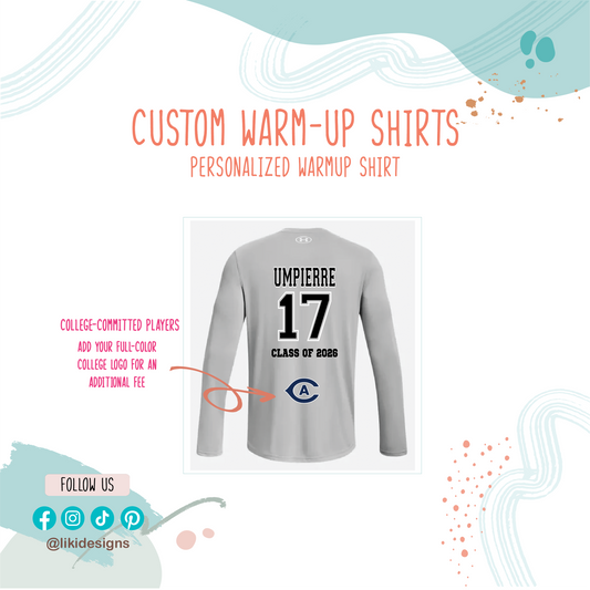 Team Warmup Shirt Personalization Service