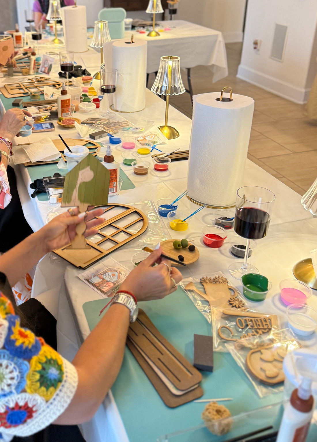 From Patio Plans to Family Room Workshop: Indoor Craft Setup, Story & Supplies