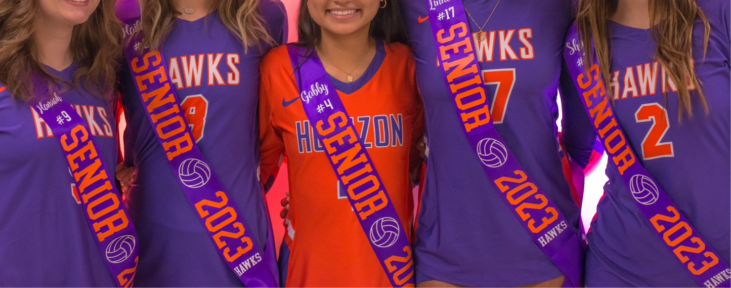 Personalized Sport Senior Night Sash