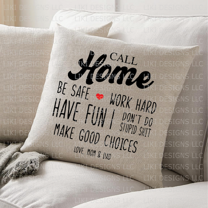 Call Home Dorm Pillow Cover