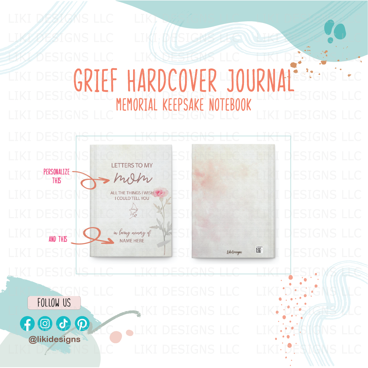 Grief Journal — Memorial Keepsake Notebook