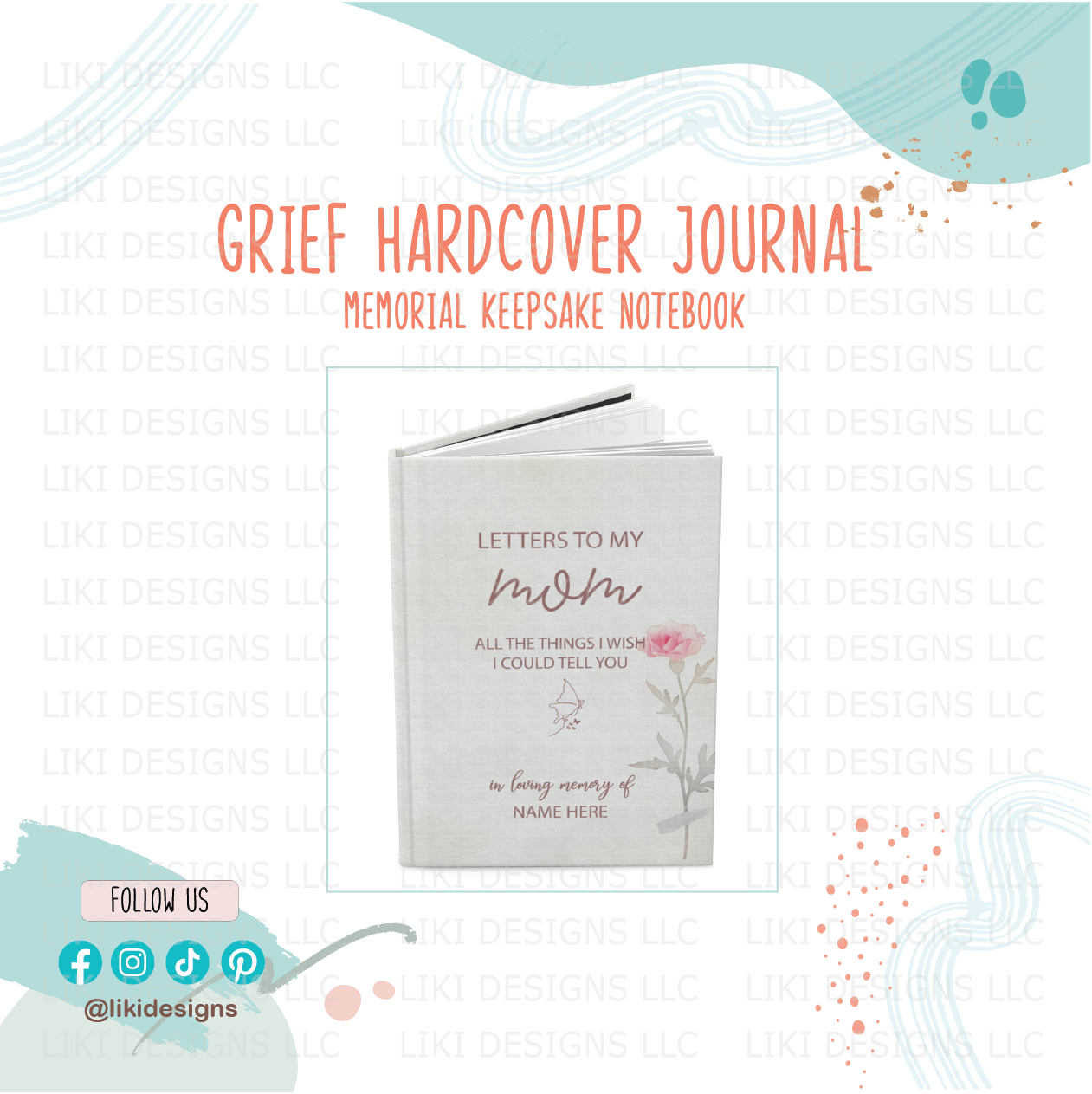 Grief Journal — Memorial Keepsake Notebook