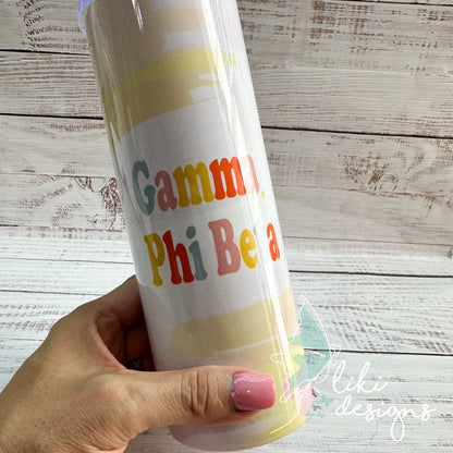 Retro Custom Sorority Skinny Tumbler