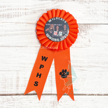 2.5" Personalized Sports Pin Button