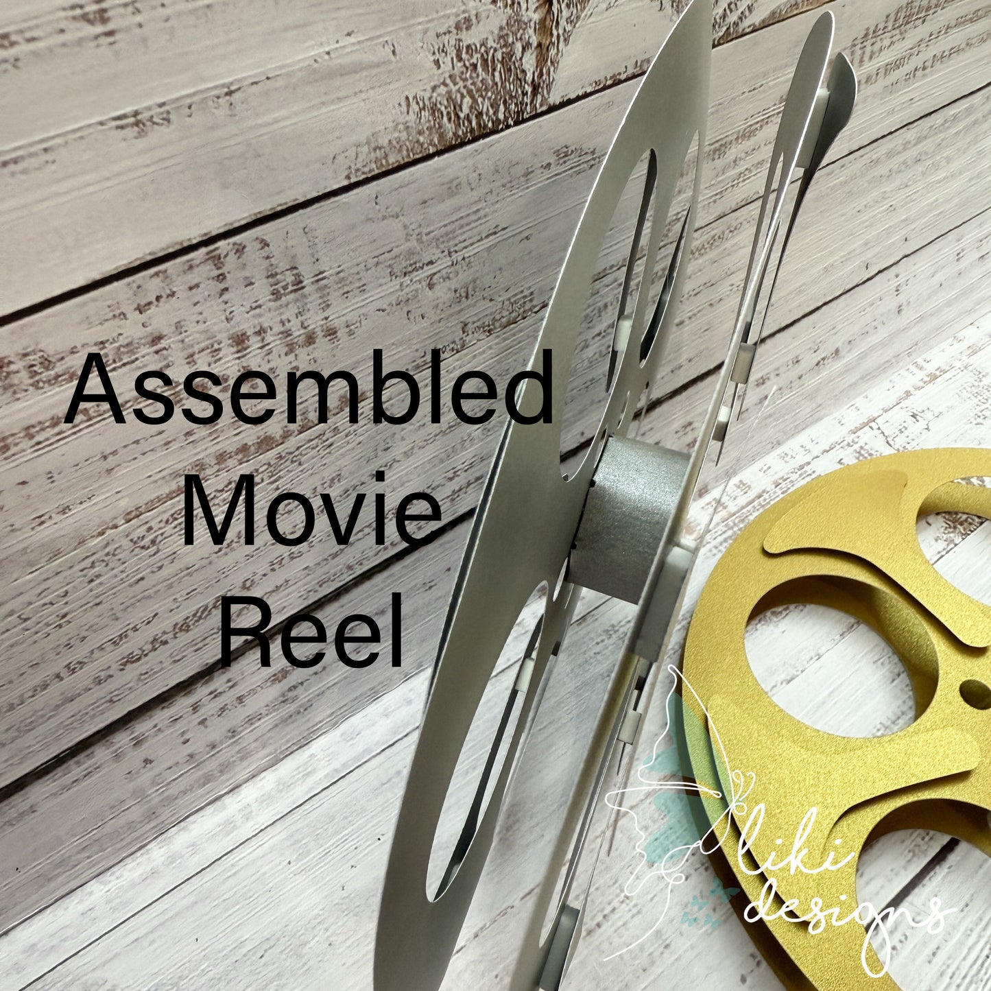 Hollywood Gold Cardstock Vintage Movie Reel Cutouts