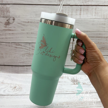 Laser Engraved College Logo 40oz Tumbler