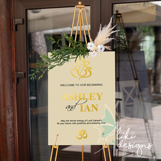 Acrylic Welcome Wedding Sign
