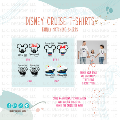 Personalized Disney Cruise Matching Shirts
