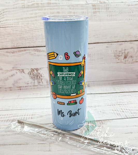 Teacher Appreciation Personalized Sublimated Tumbler