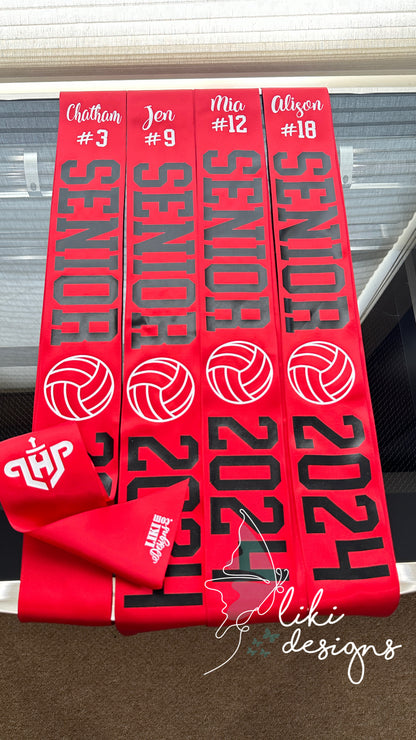 Personalized Sport Senior Night Sash