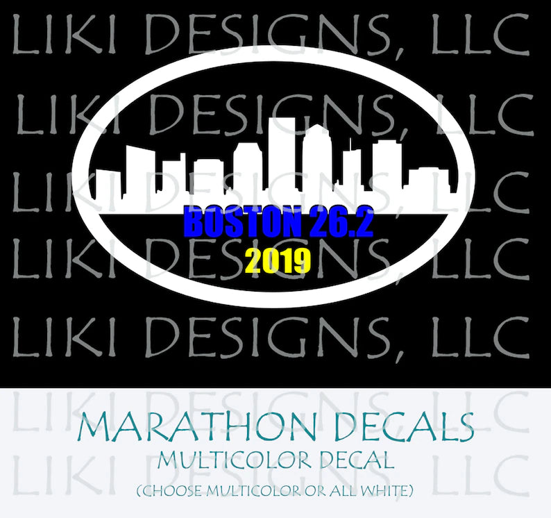 4" Running Vinyl Decal - Major Marathons