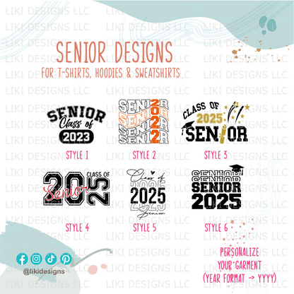 Senior Custom School Name Cropped T-Shirt