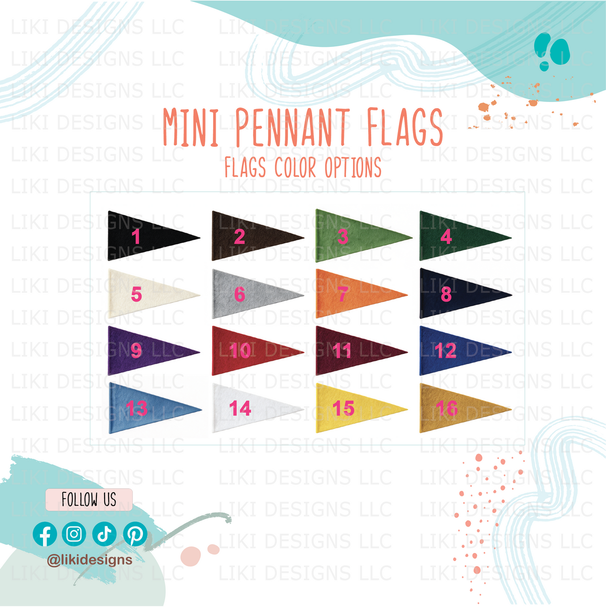 Personalized Mini Felt Pennant