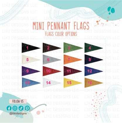 Personalized Mini Felt Pennant
