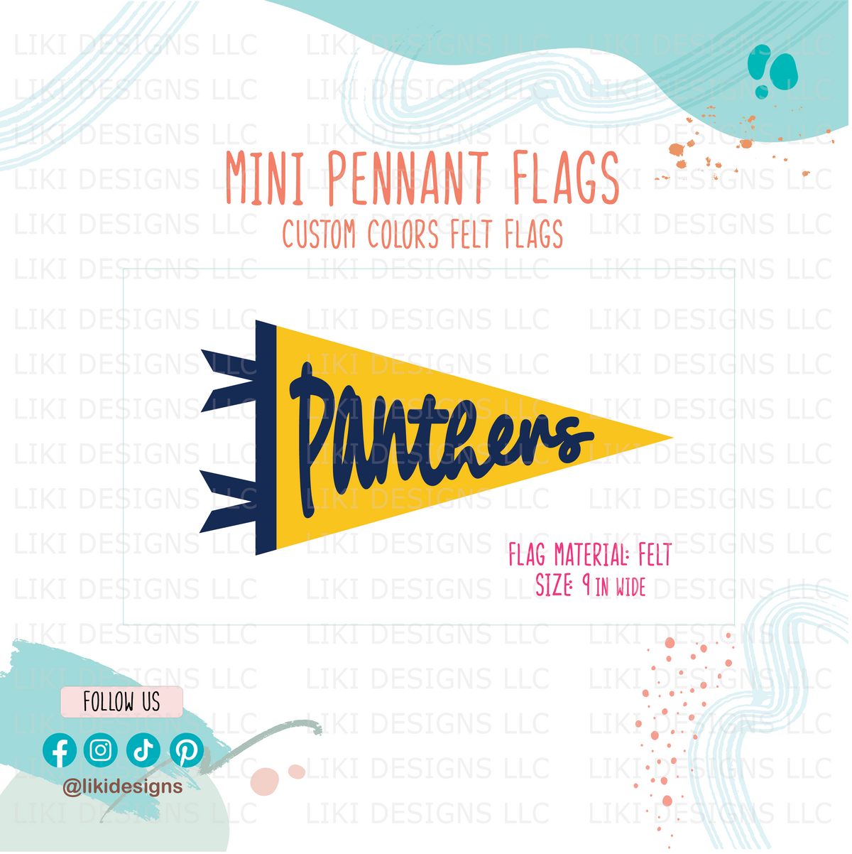 Personalized Mini Felt Pennant