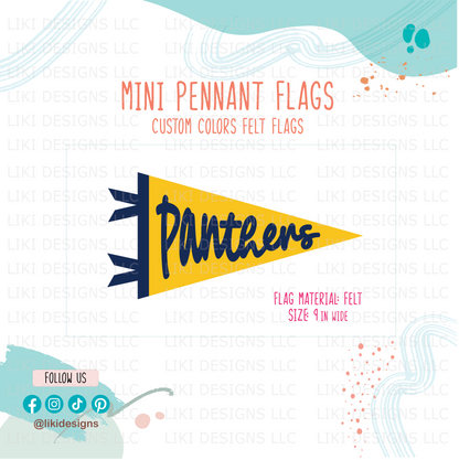 Personalized Mini Felt Pennant