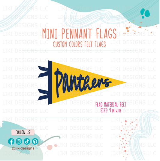 Personalized Mini Felt Pennant