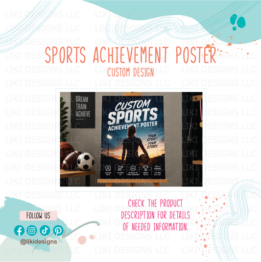 Custom Sports Achievement Poster