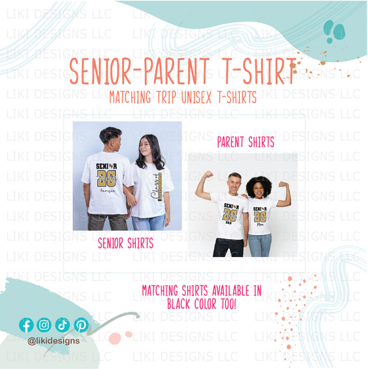 Personalized Senior-Parent Unisex Matching Trip Shirts