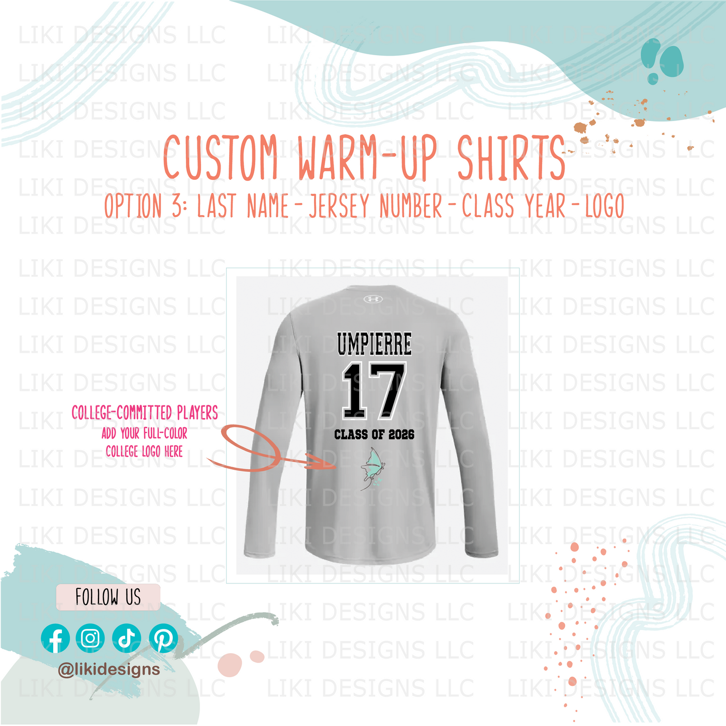 Team Warmup Shirt Personalization