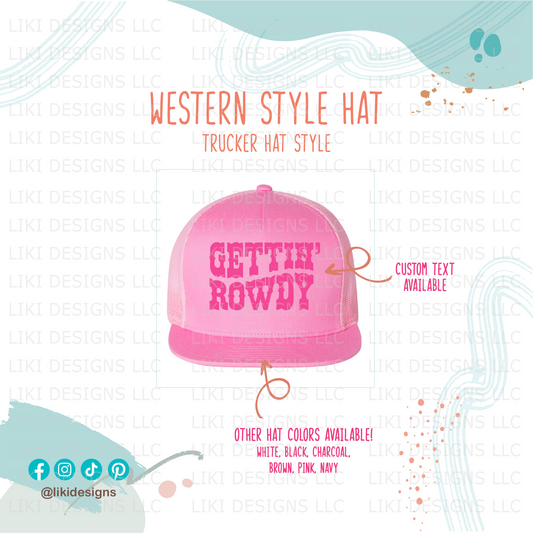 Custom Western Trucker Hat