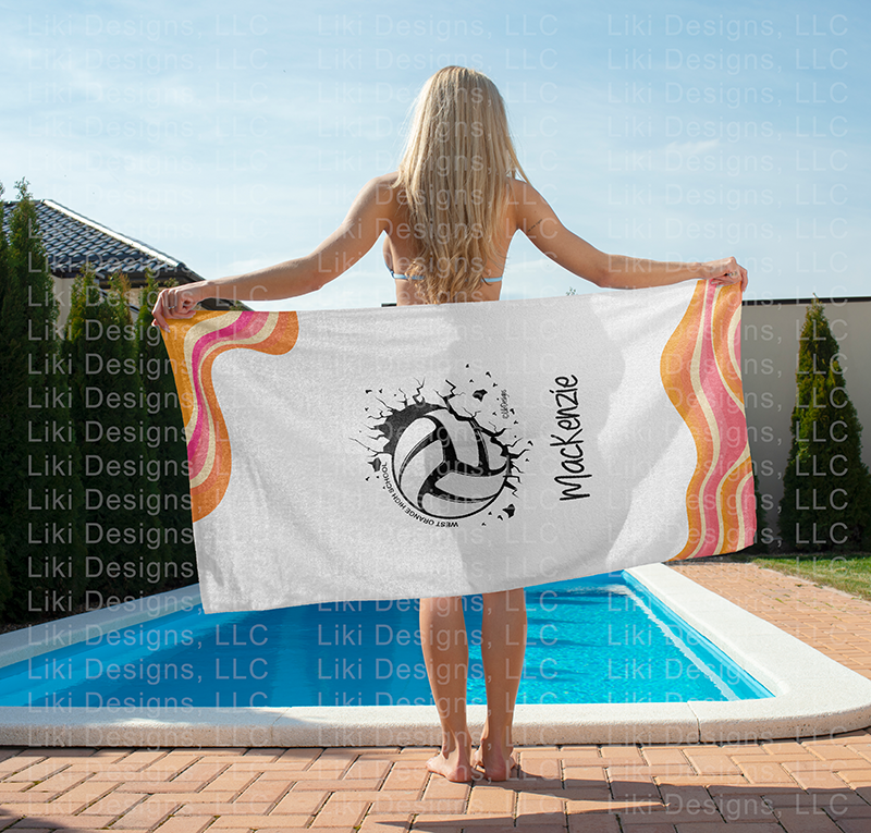 Sport Personalized Beach Towel