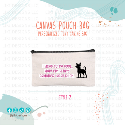 Tiny Canine's Treat Canvas Bag