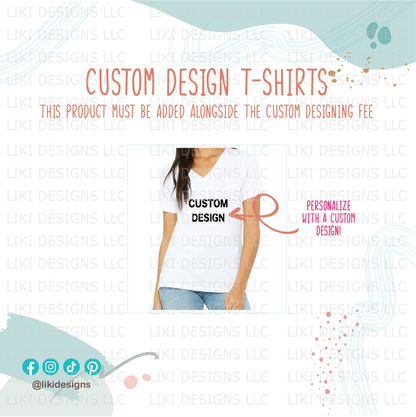 Custom Design Matching Shirts - White