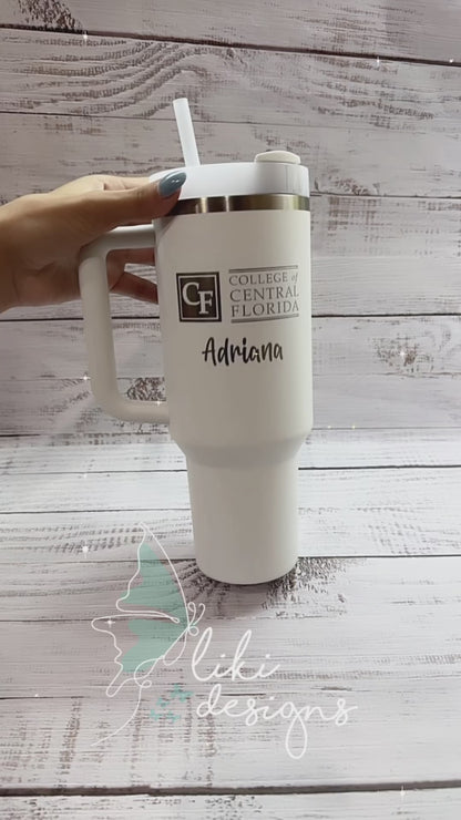 Engraved College Logo 40oz Stanley Cup
