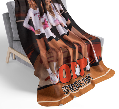 One-sided Custom Picture Fleece Sherpa Blanket